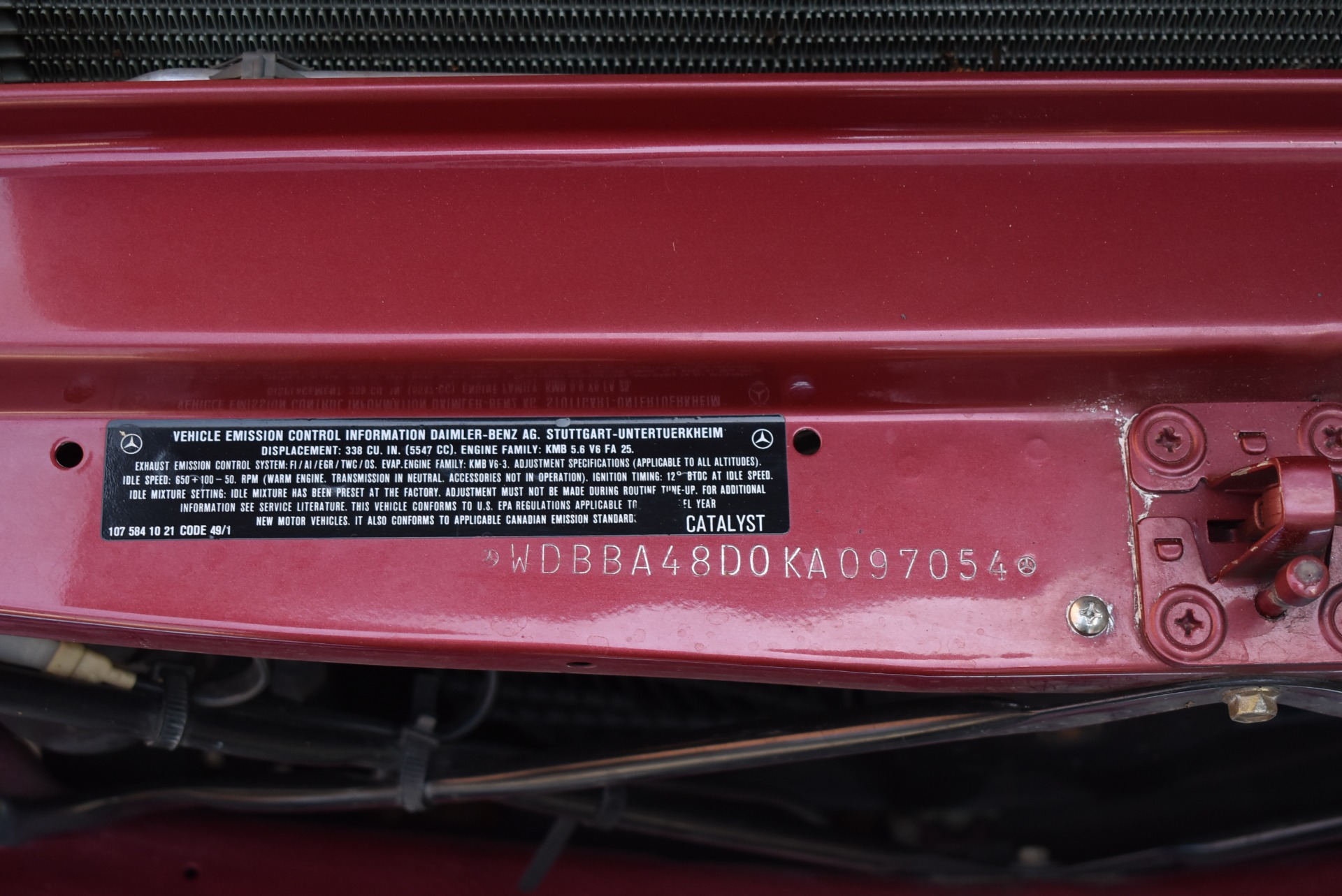 Used 1989 Mercedes-Benz 560SL - Almandine Red | St. Petersburg, FL