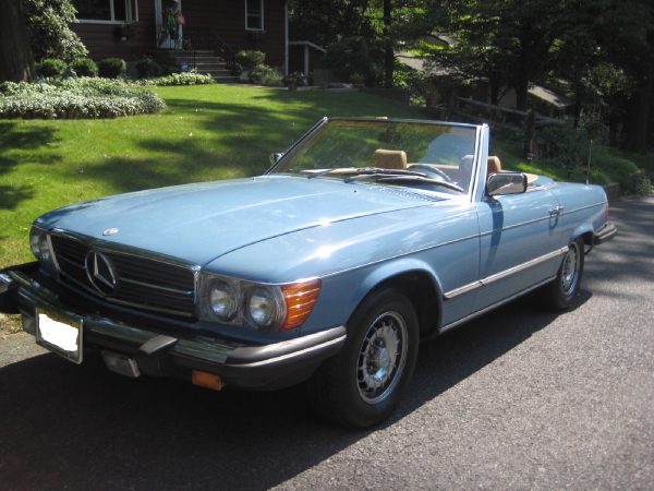 thumbnail image 2 of Blue Convertible Soft Top For Mercedes-Benz R129 380SL 450SL 560SL 1975-1989 Direct Replacement 2 of 5