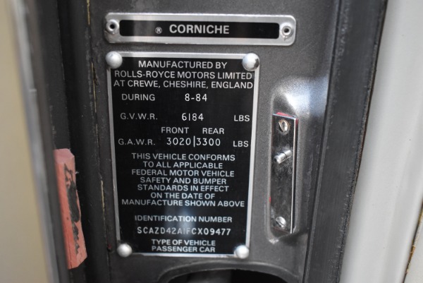 Used-1985-Rolls-Royce-Corniche-Convertible--9,890-Miles